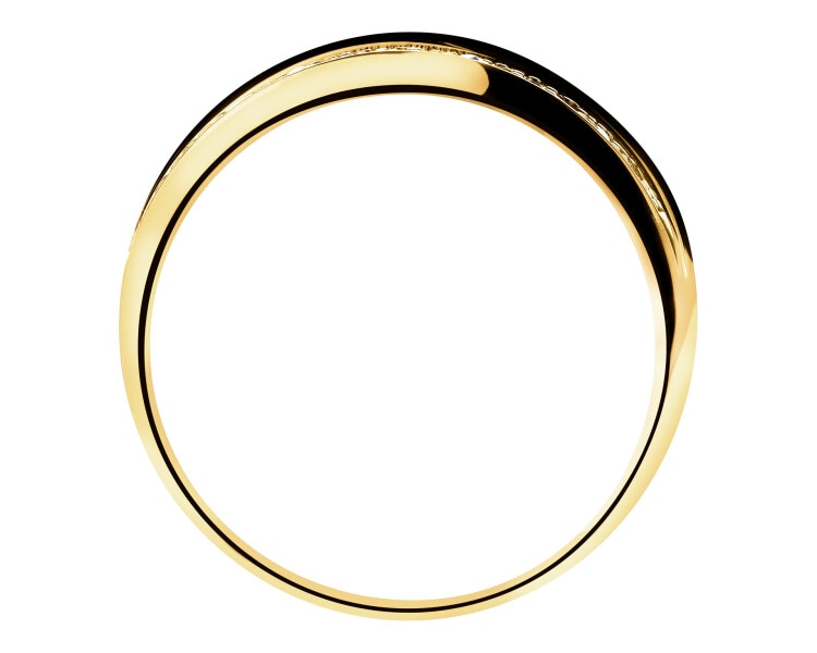 Zlatý prsten se zirkony