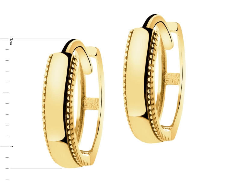 Złote kolczyki - koła