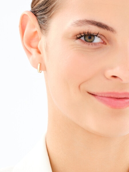 Złote kolczyki - koła