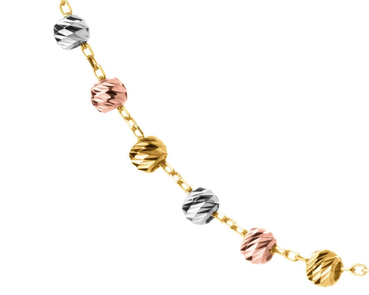 Złoty naszyjnik - kulki