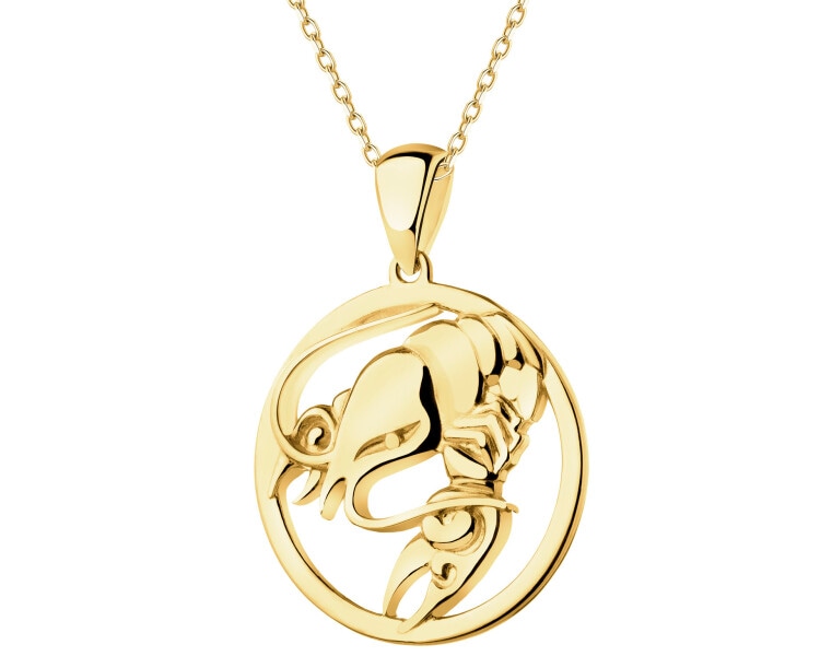 Zlatý přívěsek - Rak