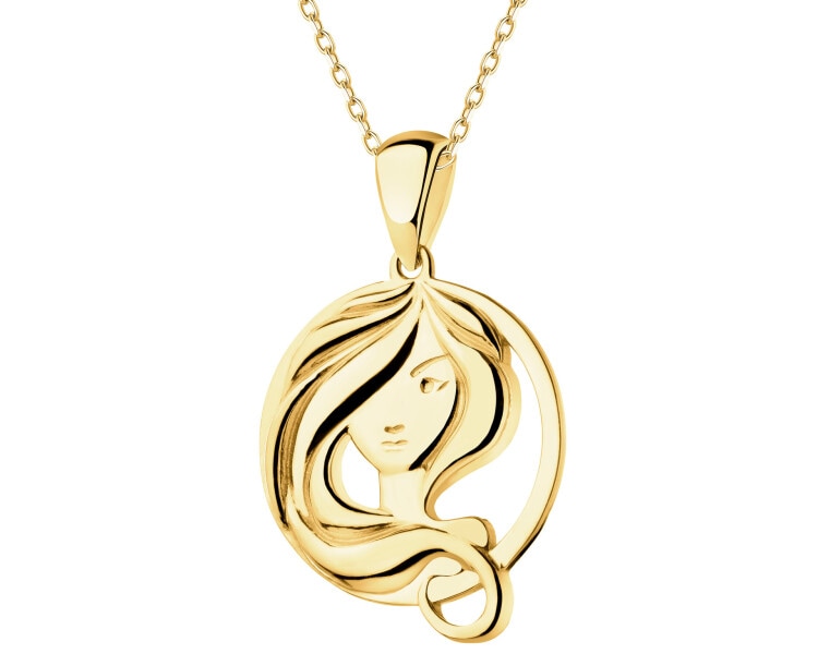 Złota zawieszka - Panna