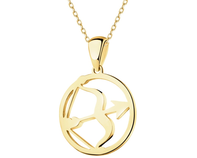 Złota zawieszka - Strzelec