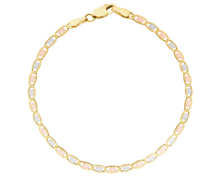 Złota bransoletka - blaszka