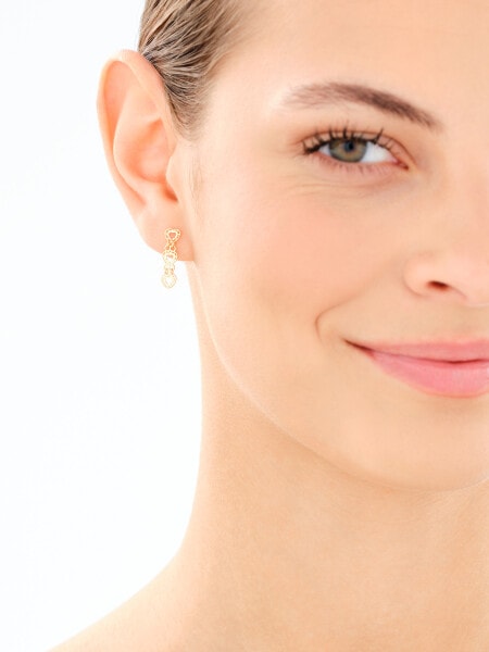 Złote kolczyki - serca