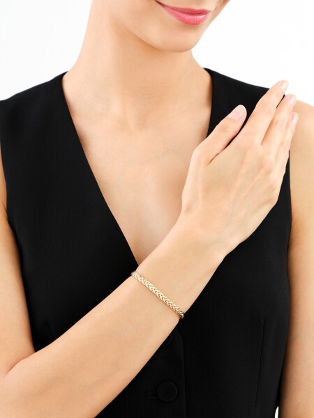 Złota bransoletka - lisi ogon