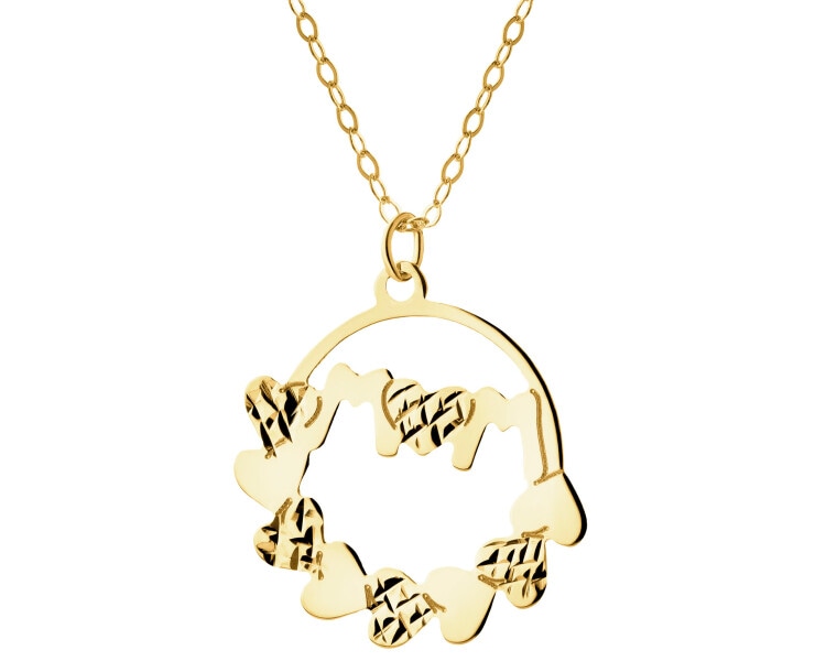 Złoty naszyjnik - mama