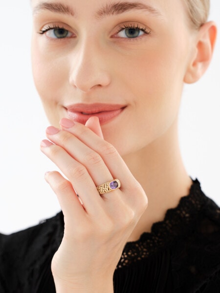 Zlatý prsten se zirkonem