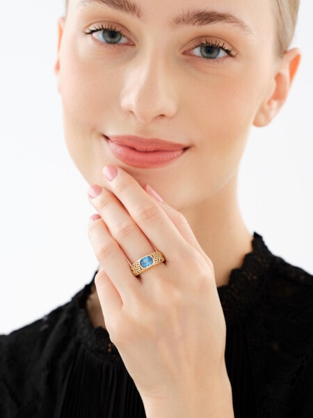 Zlatý prsten se zirkonem