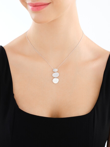 Naszyjnik srebrny z cyrkoniami
