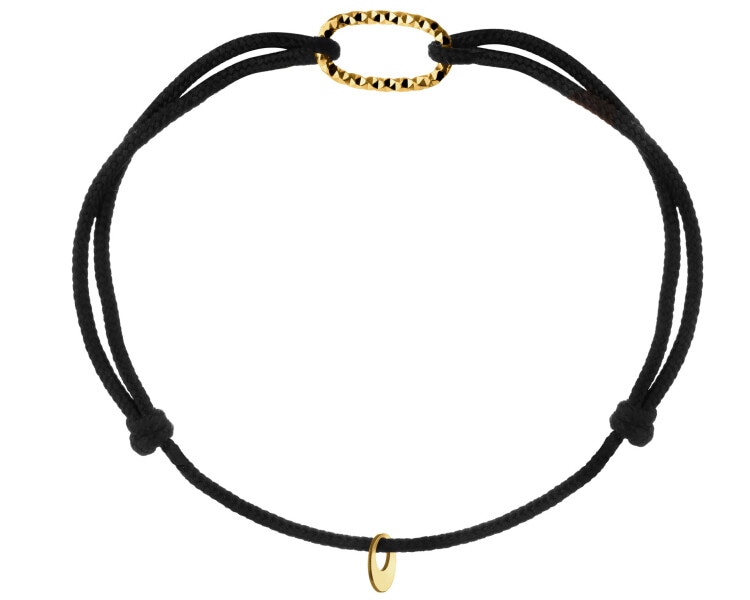 Bransoletka z elementami z żółtego złota