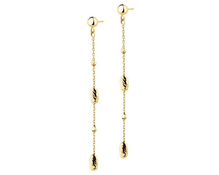 14 K Yellow Gold Dangling Earring 