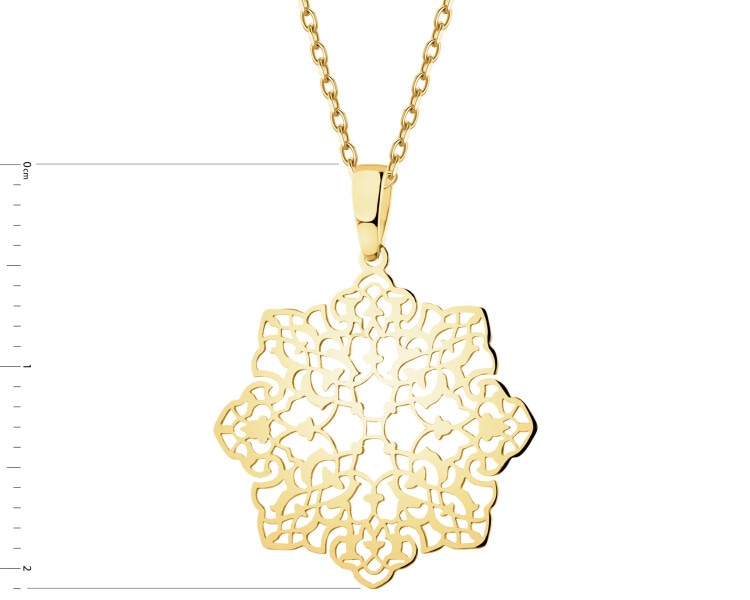 Złota zawieszka - rozeta