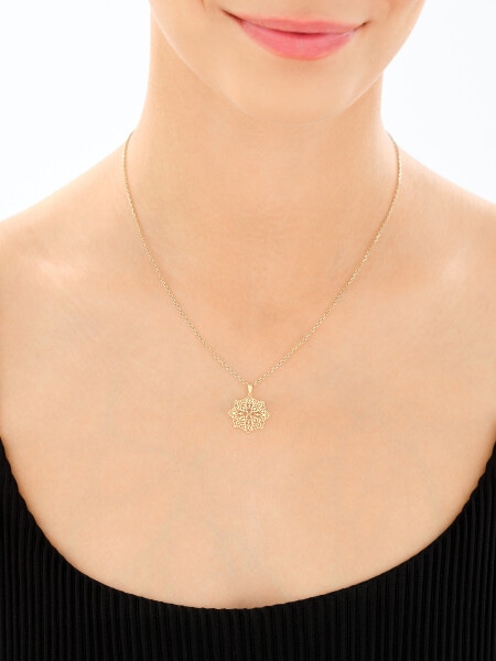 Złota zawieszka - rozeta