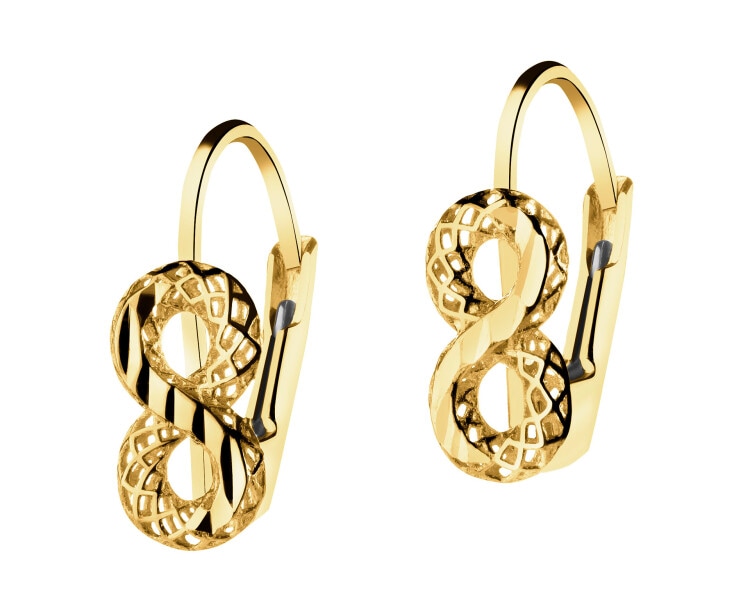 14 K Yellow Gold Dangling Earring 
