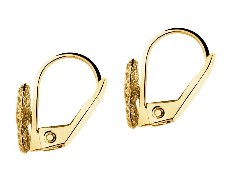 14 K Yellow Gold Dangling Earring 