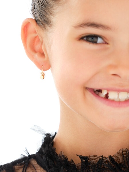 14 K Yellow Gold Dangling Earring 