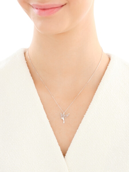 Rhodium Plated Silver Necklace