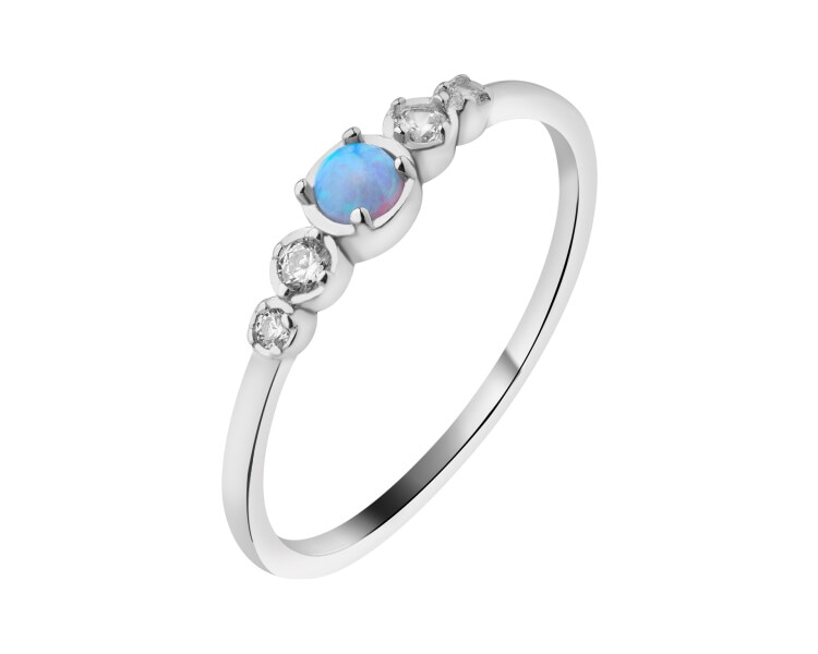 Rhodium Plated Silver Ring