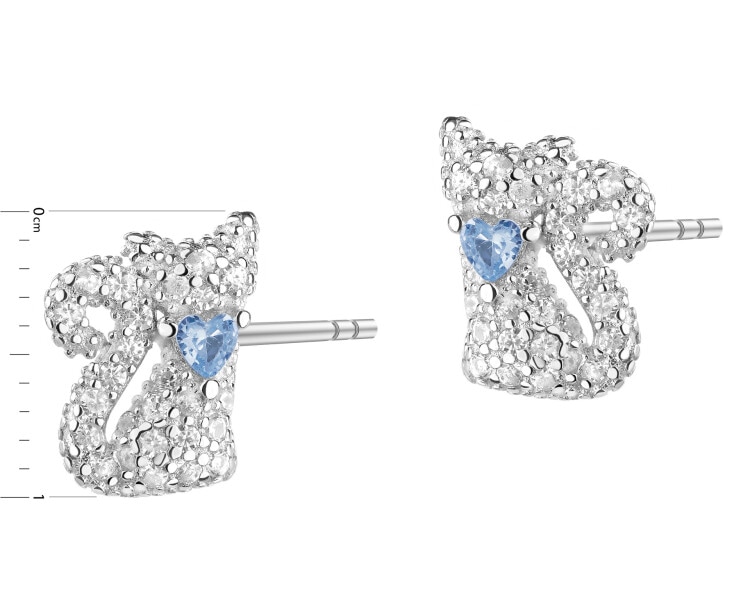 Rhodium Plated Silver Earrings