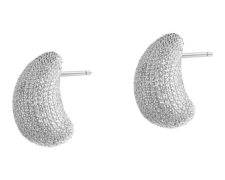 Kolczyki srebrne z cyrkoniami - łezki