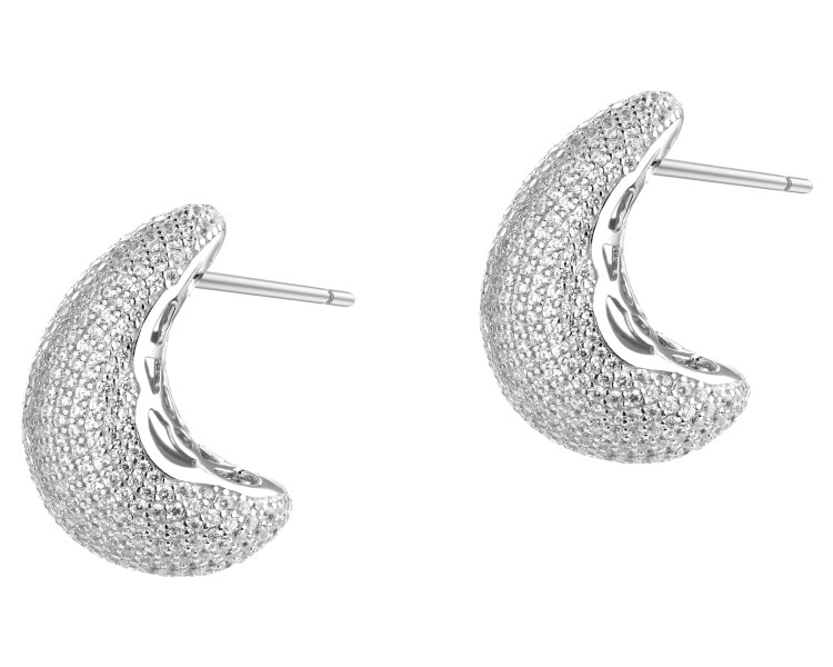 Kolczyki srebrne z cyrkoniami - łezki