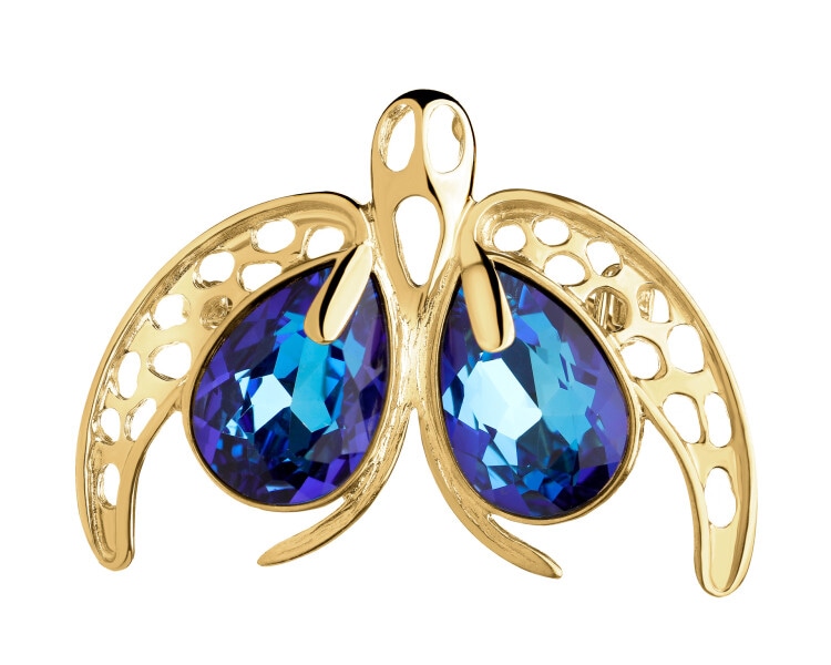 Gold-Plated Silver Brooch