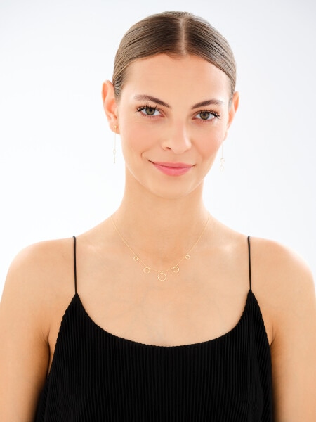 Złoty naszyjnik - koła