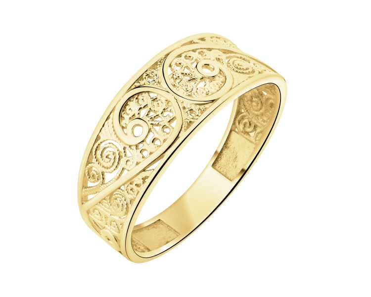 14 K Yellow Gold Band Ring