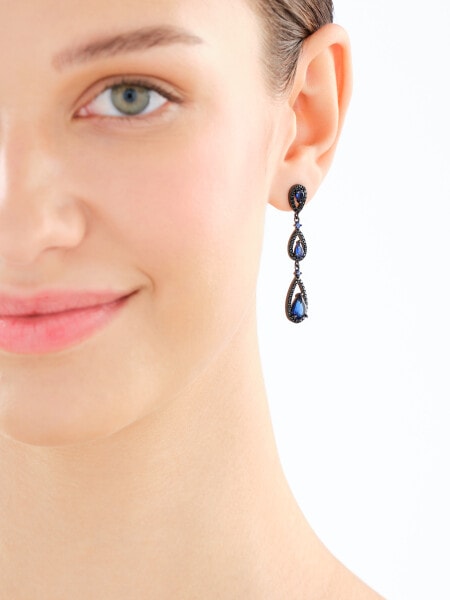 Kolczyki srebrne z cyrkoniami