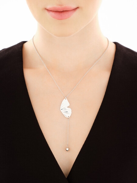 Naszyjnik srebrny - motyl