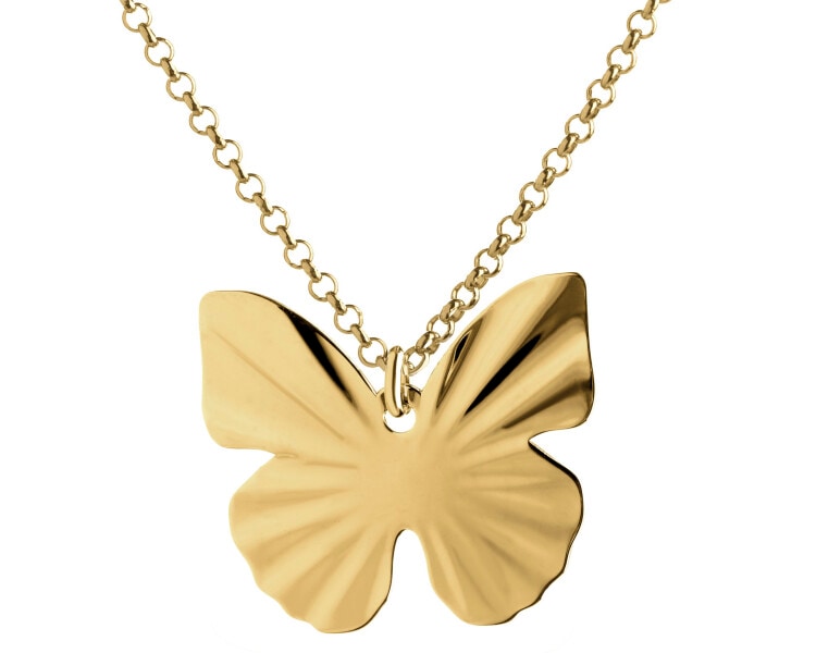 Naszyjnik srebrny - motyl