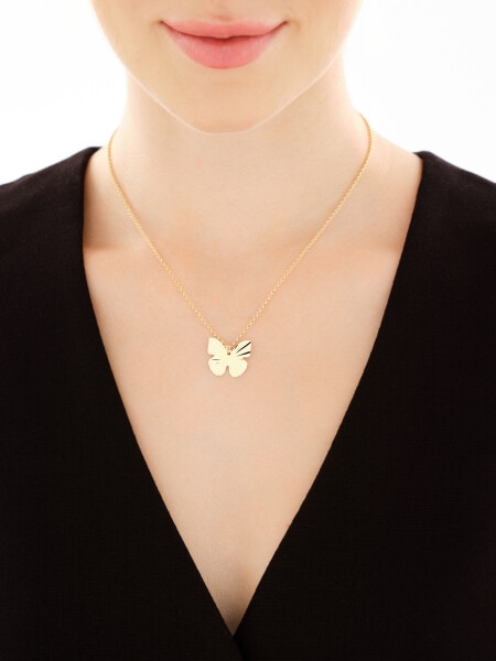 Naszyjnik srebrny - motyl