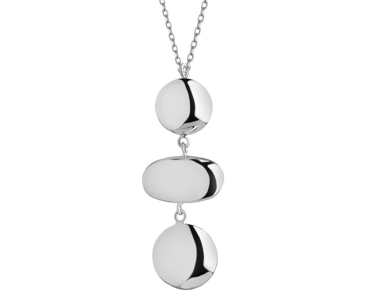 Rhodium Plated Silver Necklace