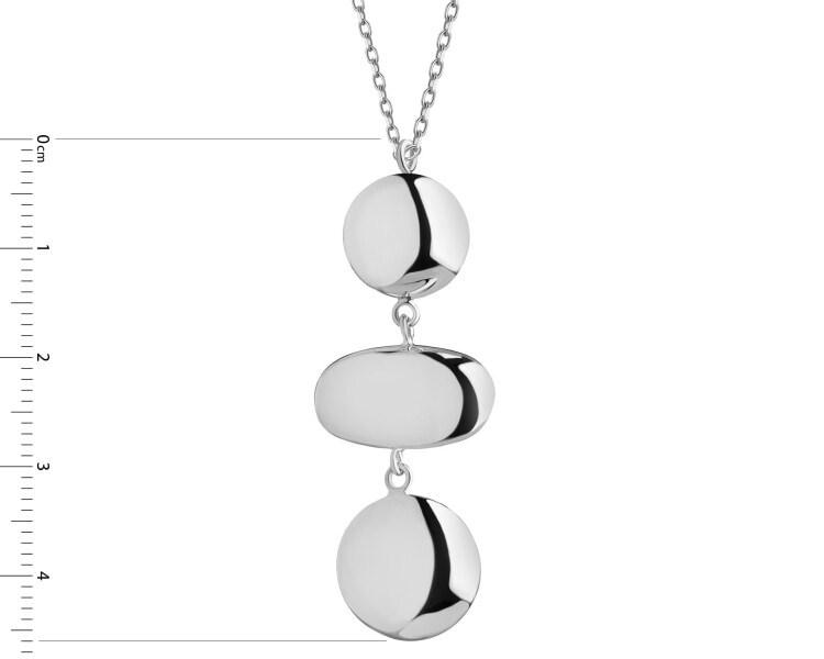 Rhodium Plated Silver Necklace