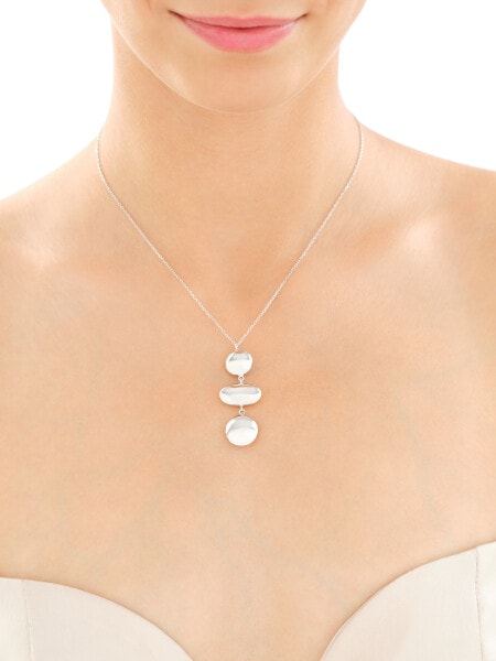Rhodium Plated Silver Necklace