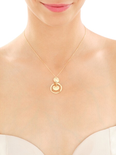 Naszyjnik srebrny - koła