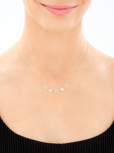 Złoty naszyjnik - gwiazdy