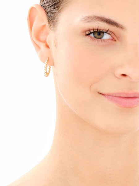 Złote kolczyki - koła