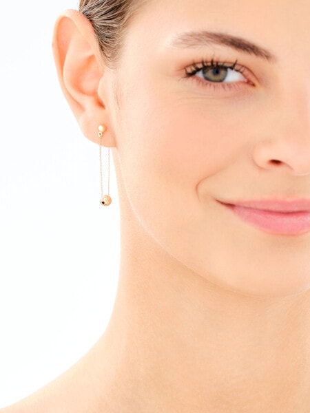 Złote kolczyki - kulki