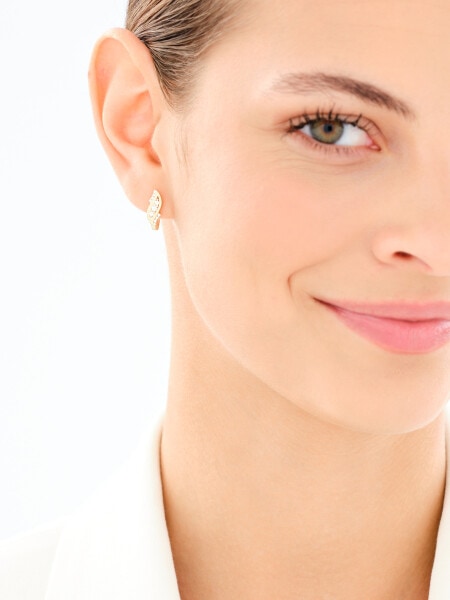 14 K Yellow Gold Set with Cubic Zirconia