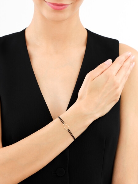 Bransoletka z elementami z żółtego złota