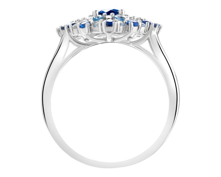 Pierścionek srebrny - rozeta