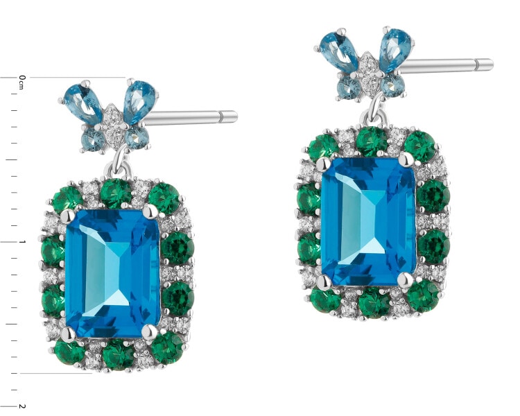 Stříbrné náušnice se zirkony