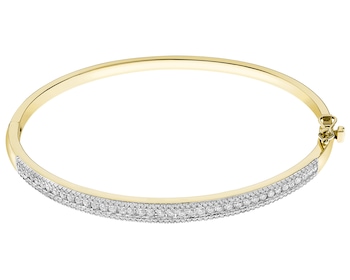Zlatý náramek s diamanty - 1,00 ct - ryzost 585