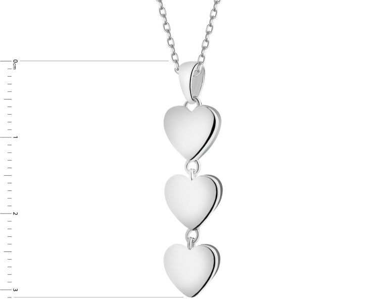 Rhodium Plated Silver Pendant 