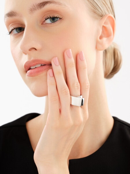 Rhodium Plated Silver Ring 