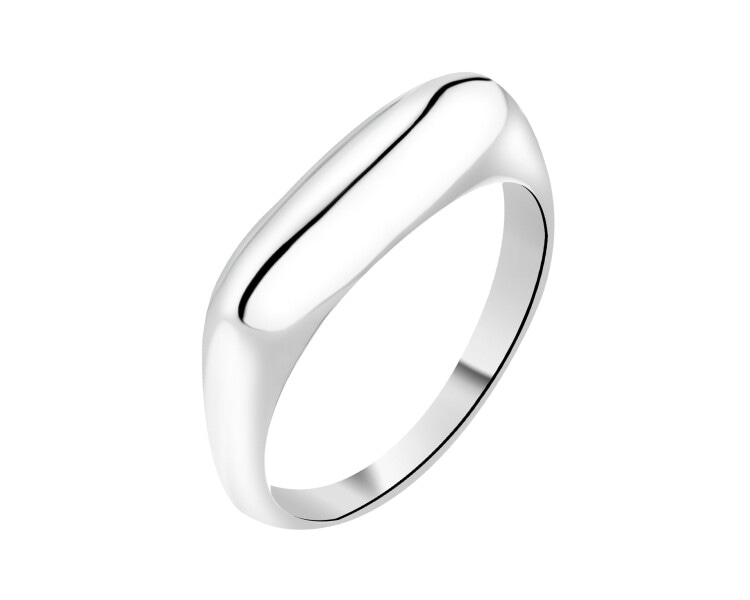 Rhodium Plated Silver Ring