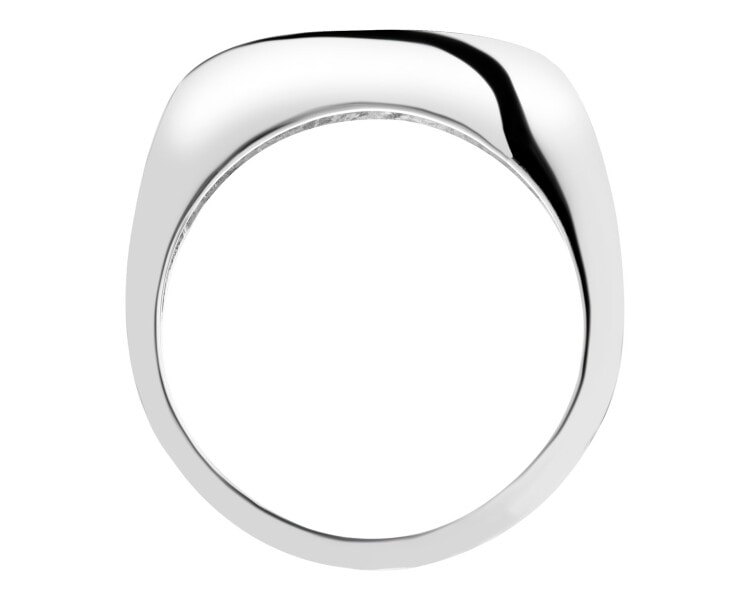 Rhodium Plated Silver Ring