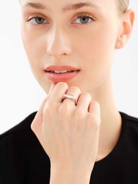 Rhodium Plated Silver Ring